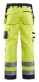 Blåkläder 15672517 highvis softshell riipputaskuhousut