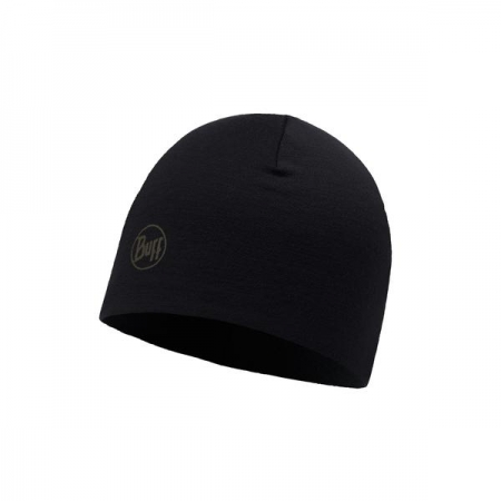 Merino Wool Thermal Hat black