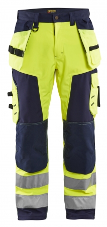 Blåkläder 15672517 highvis softshell riipputaskuhousut