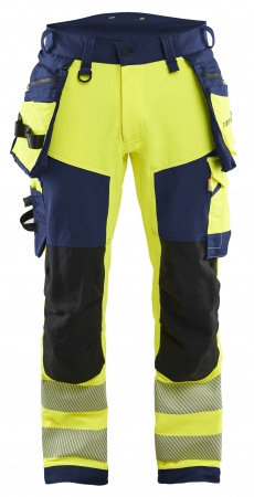 Blåkläder 11221648 highvis riipputaskuhousut 4 way stretch