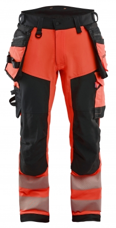 Blåkläder 11221648 highvis riipputaskuhousut 4 way stretch